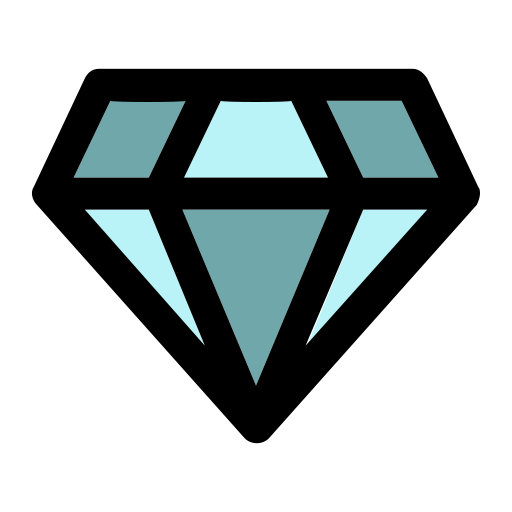 diamant Generic Outline Color Icône