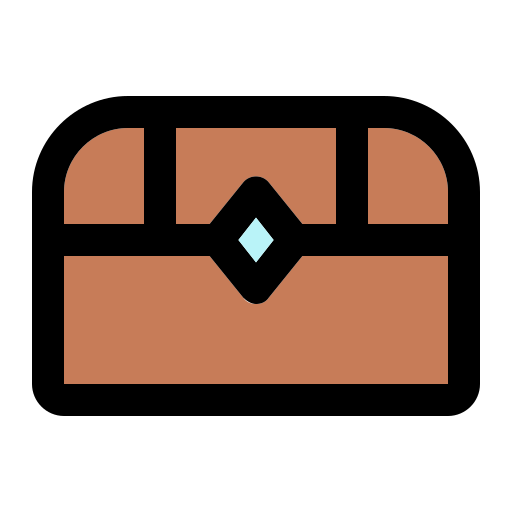 Treasure chest Generic Outline Color icon