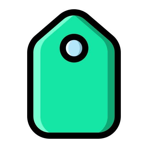 etiqueta de precio Generic Outline Color icono