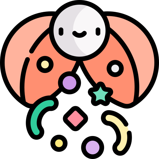 Confetti Kawaii Lineal color icon