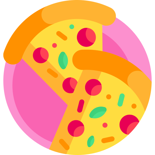 Pizza Detailed Flat Circular Flat icon