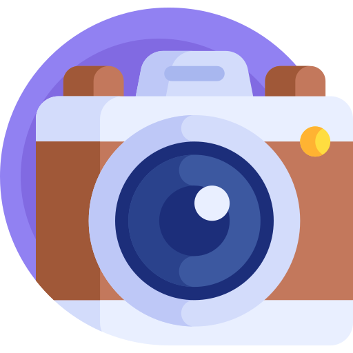 cámara fotográfica Detailed Flat Circular Flat icono