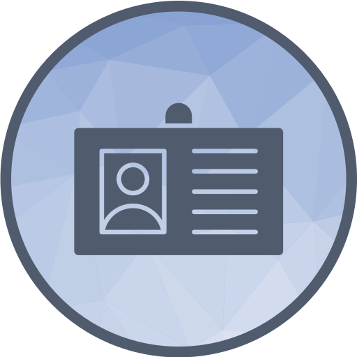 Identification card Generic Outline Color icon