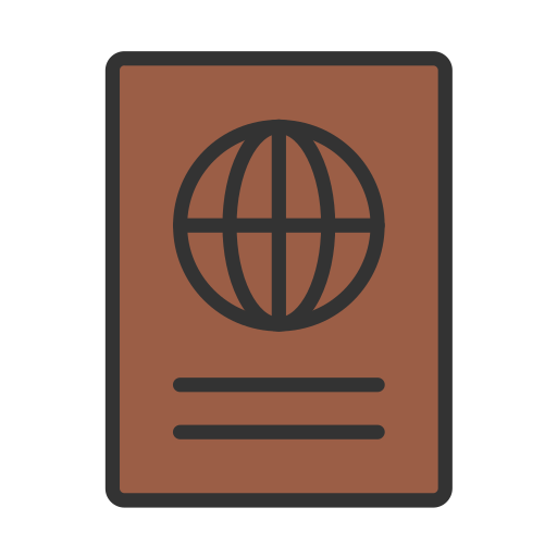 paspoort Generic Outline Color icoon
