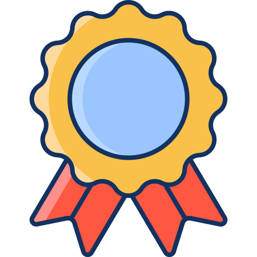 cinta de medalla Generic Outline Color icono