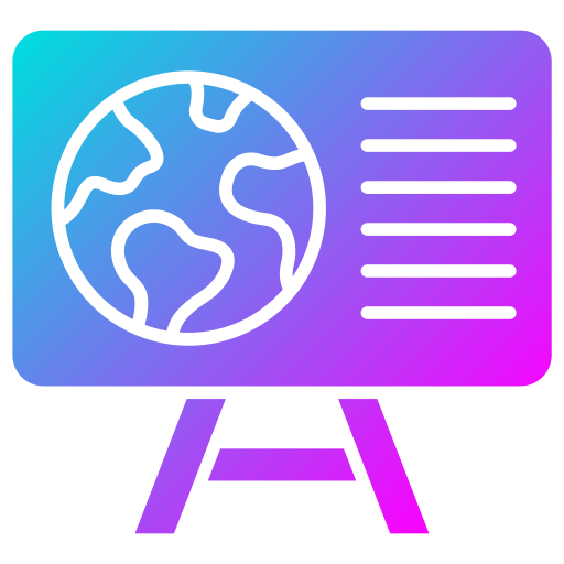 geografia Generic Flat Gradient ikona