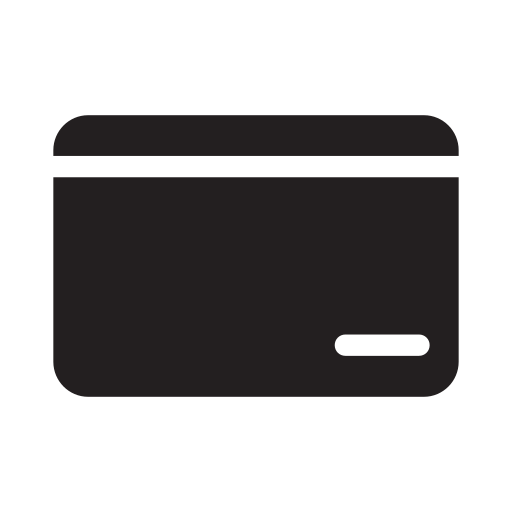 Credit card Generic Glyph icon