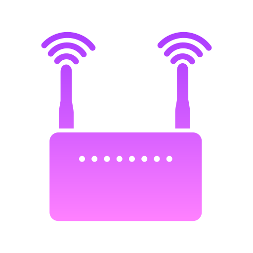 wi-fi роутер Generic Flat Gradient иконка