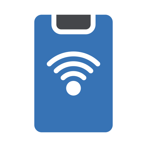 conexión wifi Generic Blue icono