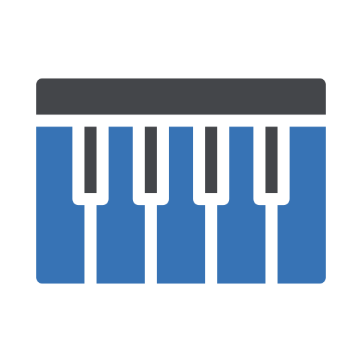 piano-toetsenbord Generic Blue icoon