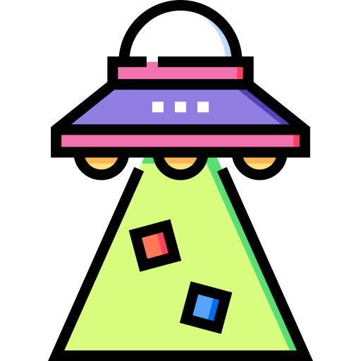 ufo Detailed Straight Lineal color ikona