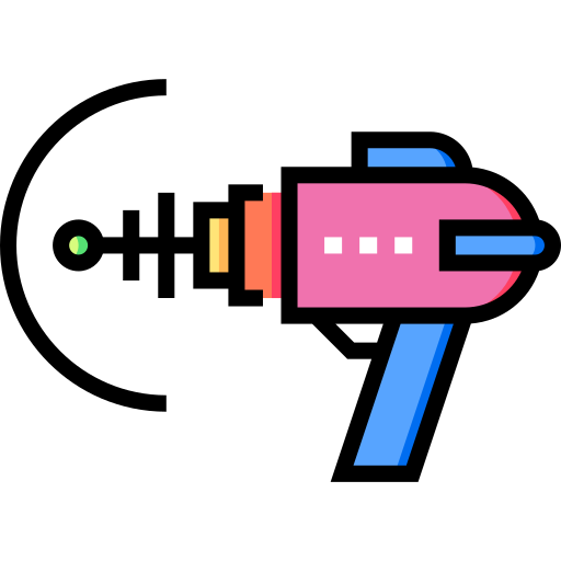 laserpistole Detailed Straight Lineal color icon