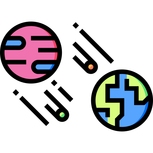 планета Detailed Straight Lineal color иконка