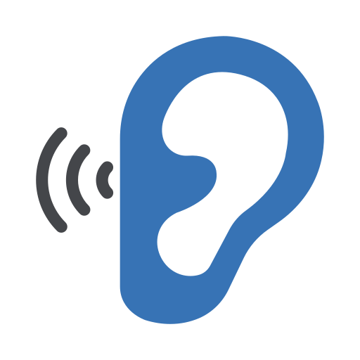Ear Generic Blue icon