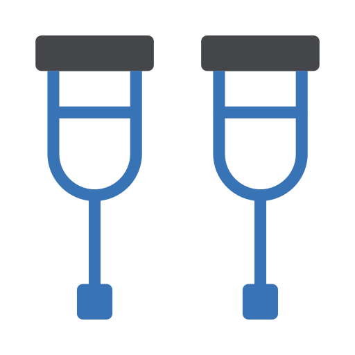 松葉杖 Generic Blue icon