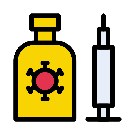 Vaccine Vector Stall Lineal Color icon