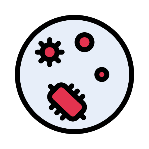 Bacteria Vector Stall Lineal Color icon