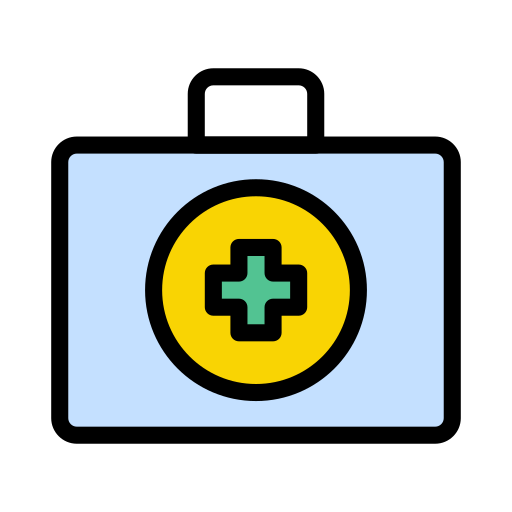 First aid kit Vector Stall Lineal Color icon