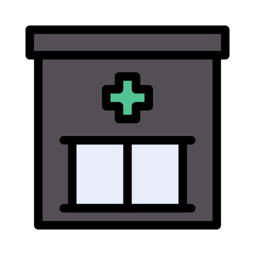 farmacia Vector Stall Lineal Color icono