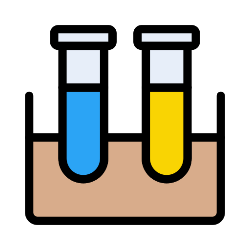tubos de ensayo Vector Stall Lineal Color icono