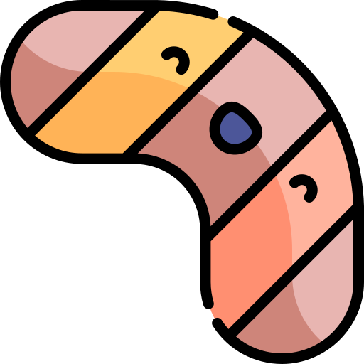 Boomerang Kawaii Lineal color icon