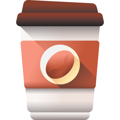 Paper cup 3D Color icon