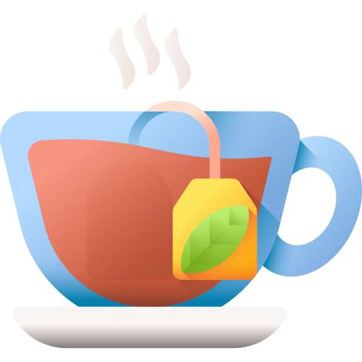 thé chaud 3D Color Icône