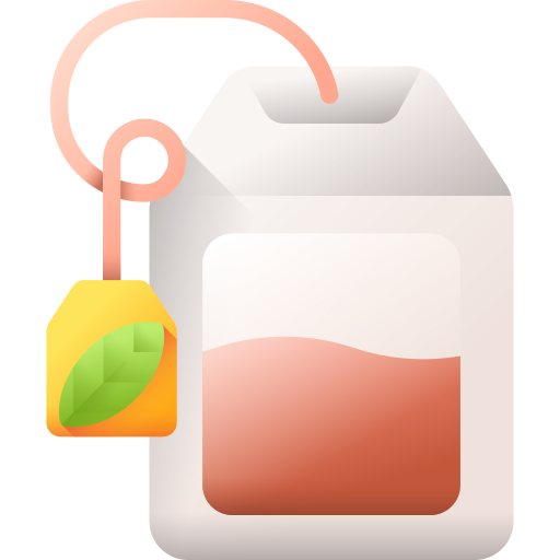 Tea bag 3D Color icon