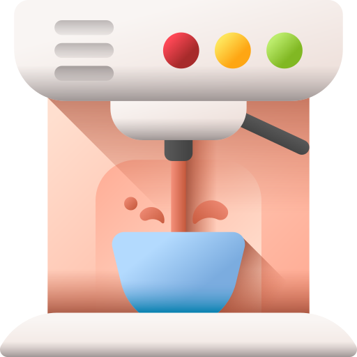 Coffee machine 3D Color icon