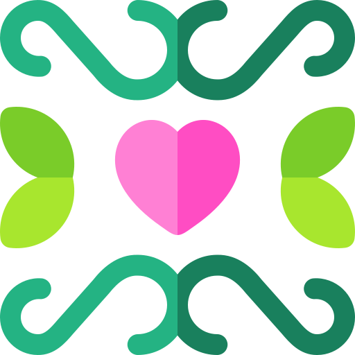 diseño floral Basic Rounded Flat icono
