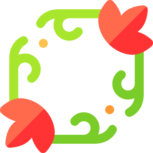 꽃무늬 Basic Rounded Flat icon