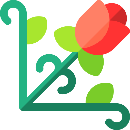 花のデザイン Basic Rounded Flat icon
