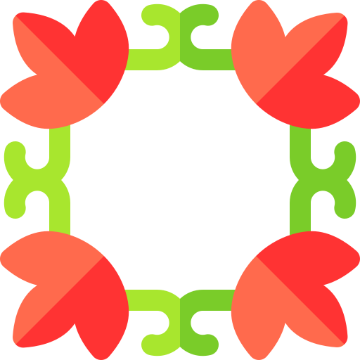 desenho floral Basic Rounded Flat Ícone