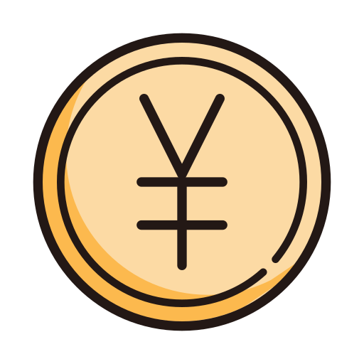 yen Generic Outline Color icon