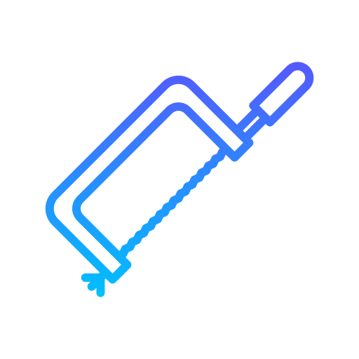 piła ręczna Generic Gradient ikona