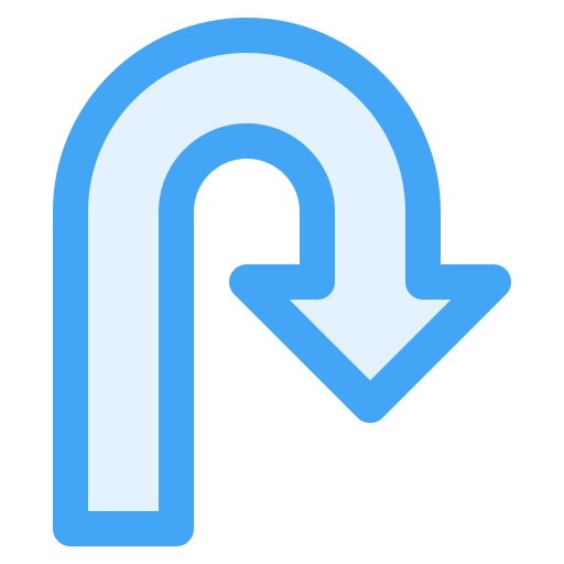 uターン Generic Blue icon