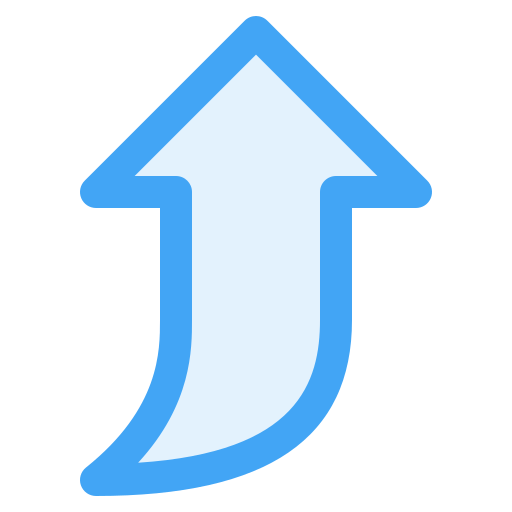 Up arrow Generic Blue icon