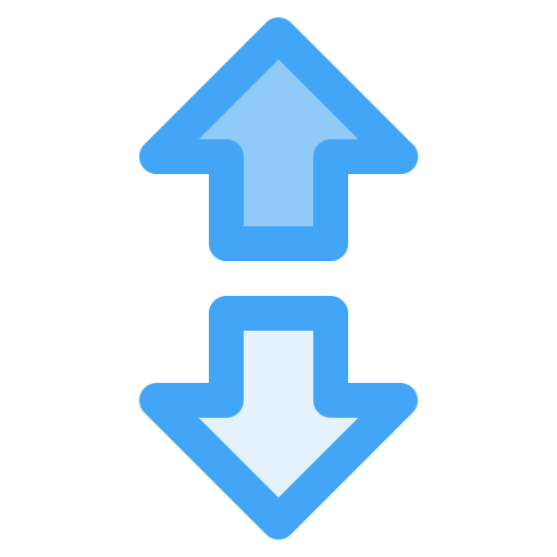 위아래 Generic Blue icon