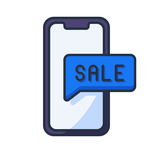 Mobile Generic Outline Color icon