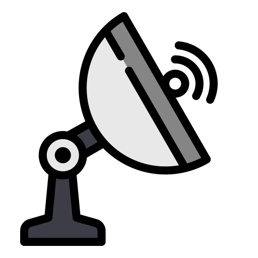 위성 접시 Generic Outline Color icon