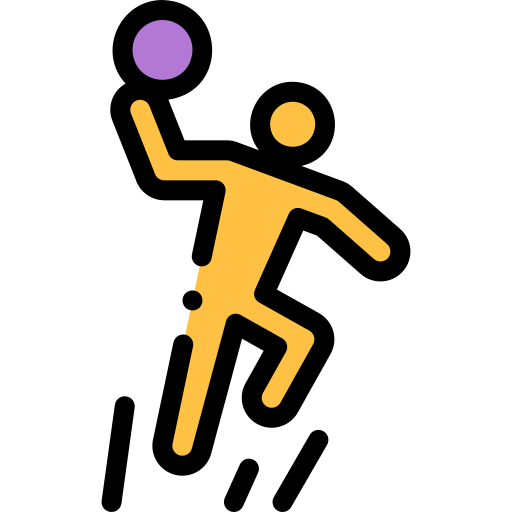 gra w piłkę ręczną Detailed Rounded Lineal color ikona