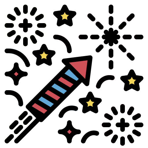 feuerwerk Generic Outline Color icon