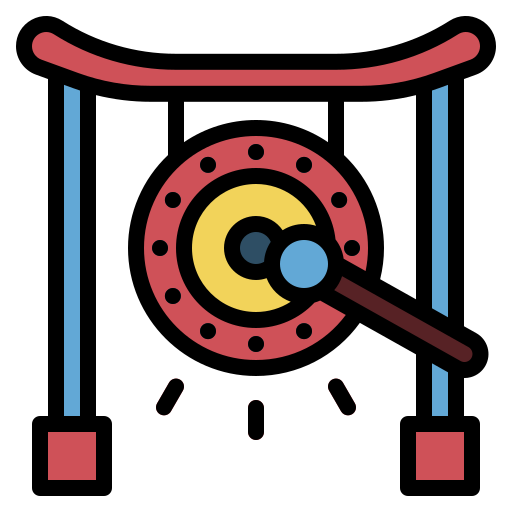Гонг Generic Outline Color иконка