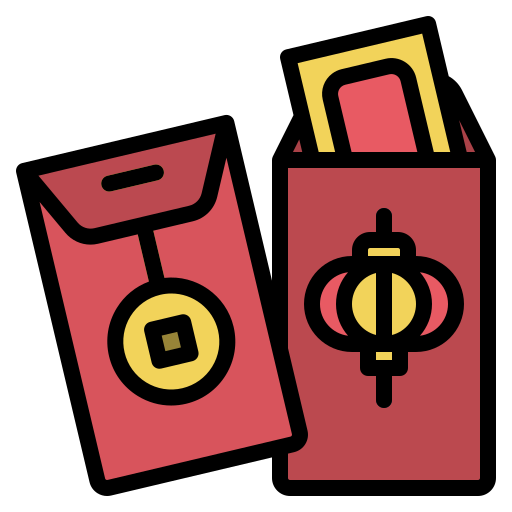 빨간 봉투 Generic Outline Color icon