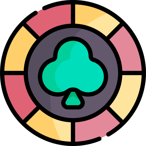 casino-chip Kawaii Lineal color icoon