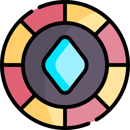 poker chip Kawaii Lineal color icon