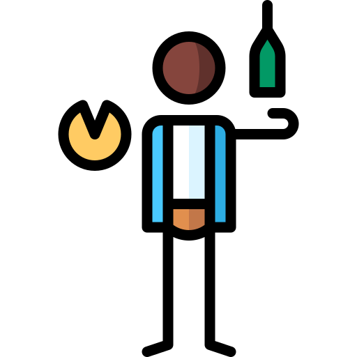 mann Puppet Characters Lineal Color icon