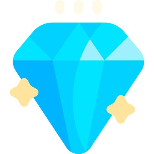 diamante Kawaii Flat icona