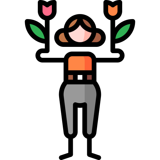 mujer Puppet Characters Lineal Color icono