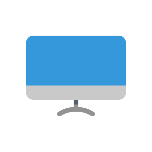 monitor de computador Generic Flat Ícone
